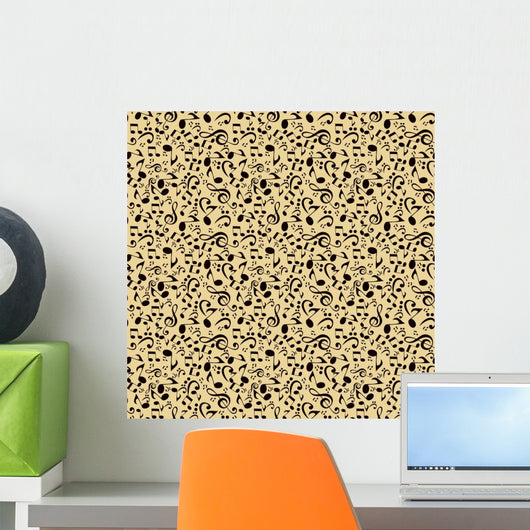 Abstract Music Background Seamless Wall Decal