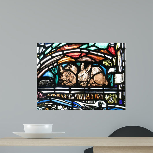 Rabbits as Symbol Saint Wall Decal