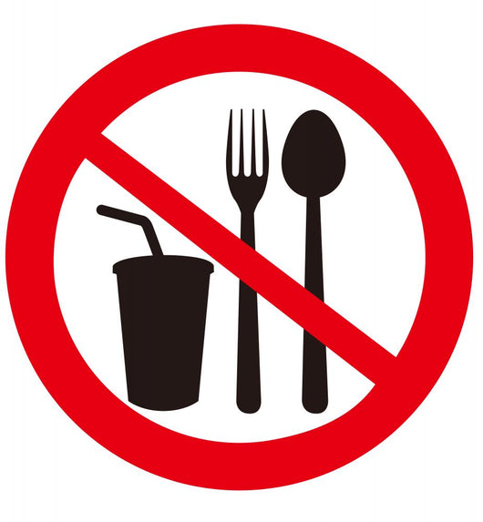 No Eat And Drink Signs Wall Decal