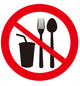 No Eat And Drink Signs Wall Decal