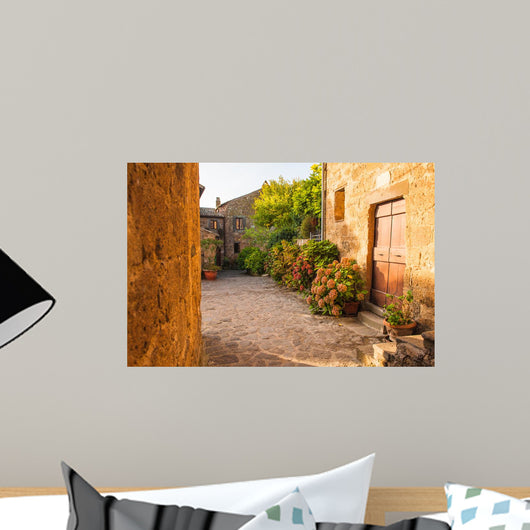 Small Alley Tuscan Village 4 Wall Decal