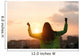 Blissful woman celebrating sport and fitness lifestyle success Wall Mural