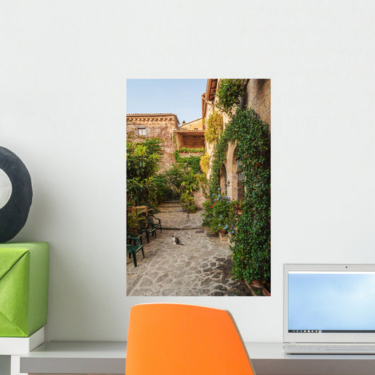 Small Alley Tuscan Village 3 Wall Decal