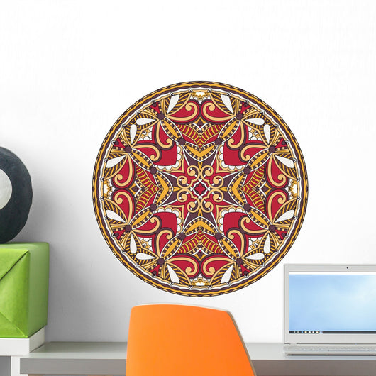 Decorative Design Circle Dish Wall Decal