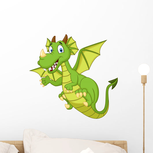 Cute cartoon dragon Wall Decal