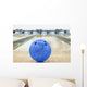Balls on bowling alley against ten pins Wall Mural