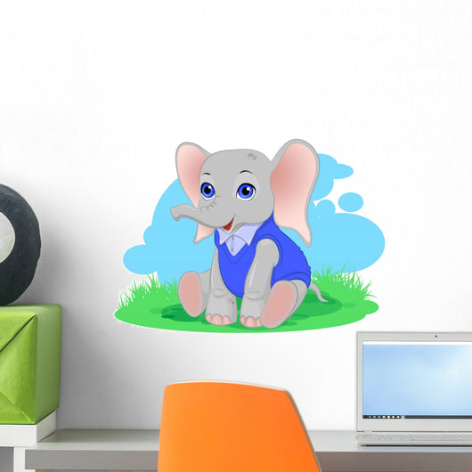 Cute Elephant Wall Decal
