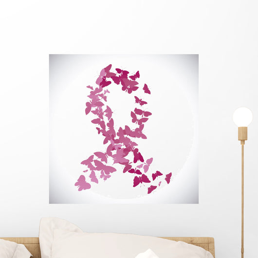 breast cancer design Wall Decal
