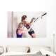 Athletic woman and personal trainer Wall Mural