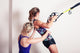 Athletic Woman And Personal Trainer Wall Decal