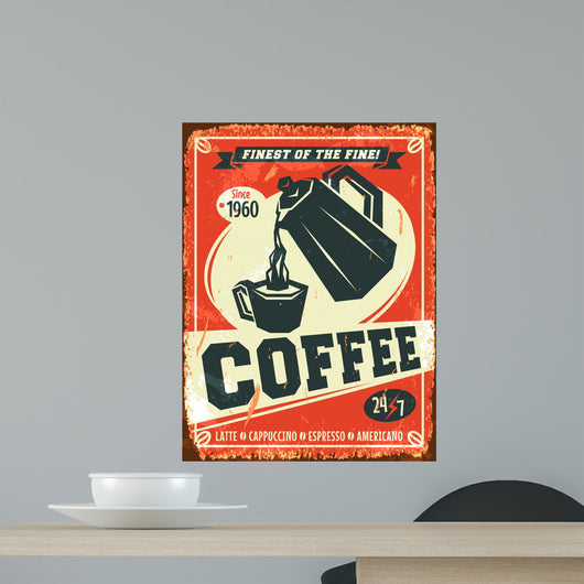 Vintage Coffee Wall Mural