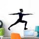 Warrior Pose Yoga Silhouette Wall Decal