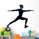 Warrior Pose Yoga Silhouette Wall Decal