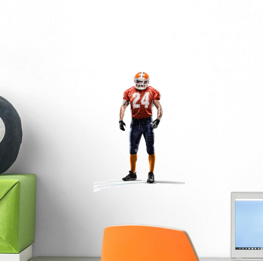 American Football Player Action 2 Wall Decal