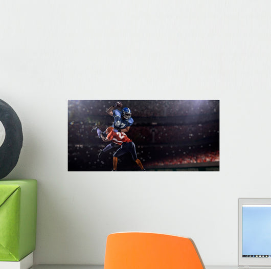 American Football Player Action Wall Decal