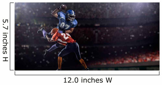 American Football Player Action Wall Decal
