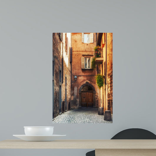 Small Alley Tuscan Village Wall Decal