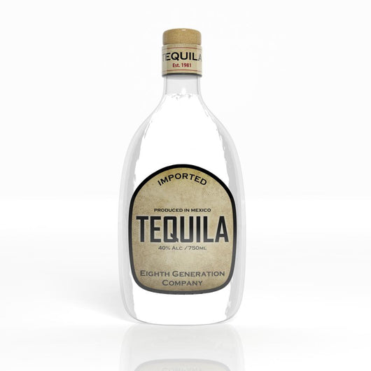 3D Tequila Transparent Glass Wall Decal