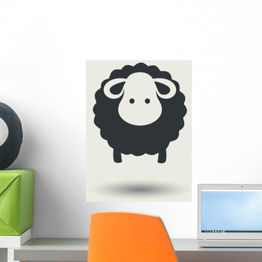 Sheep icon. Wall Mural