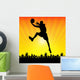 Basketball Player and Crowd Wall Decal