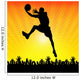 Basketball Player and Crowd Wall Decal