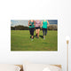 Three women running in the park Wall Mural