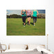 Three women running in the park Wall Mural