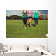 Three women running in the park Wall Mural
