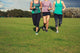 Three Women Running In The Park Wall Decal