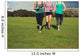 Three women running in the park Wall Mural