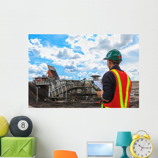 Mining Enginee Wall Mural