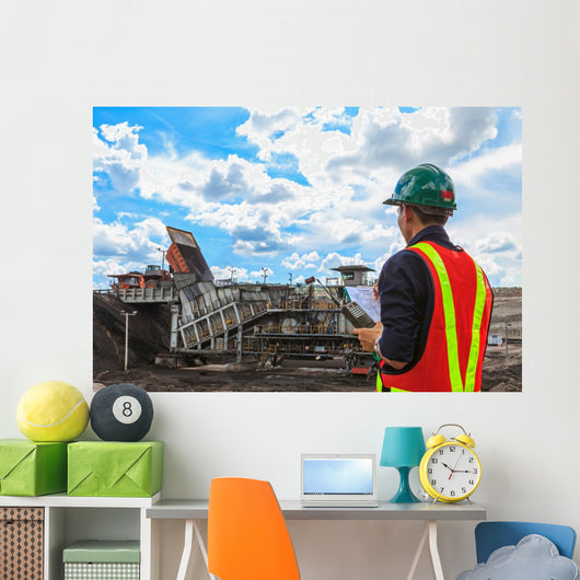 Mining Enginee Wall Mural