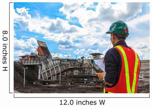Mining Enginee Wall Mural