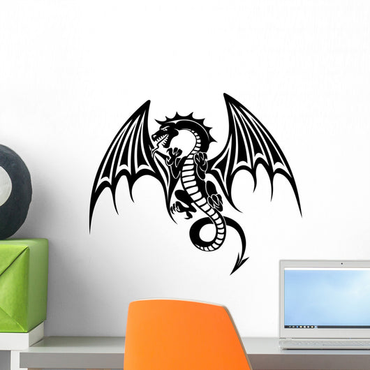 Black dragon Wall Decal