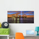 New York City skyline with 9-11 tribute light Wall Mural