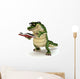 Croc reading book Wall Decal