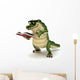 Croc reading book Wall Decal