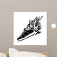 Illustration with Silhouette Running Wall Decal