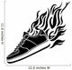 Illustration with Silhouette Running Wall Decal