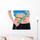 Fitness Concept Girl with Wall Decal