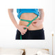 Fitness Concept Girl with Wall Decal