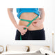 Fitness Concept Girl with Wall Decal