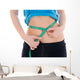 Fitness Concept Girl with Wall Decal