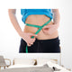 Fitness Concept Girl with Wall Decal
