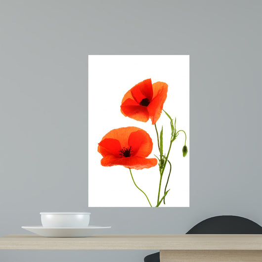 Red Poppies Wall Decal
