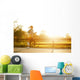 Jogging woman running in park  Wall Mural