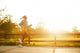Jogging Woman Running In Park Wall Decal
