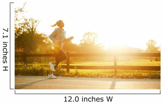 Jogging woman running in park  Wall Mural