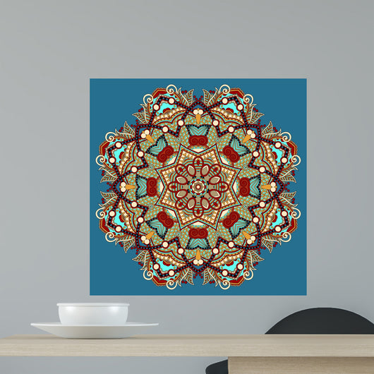 Circle Lace Ornament round 2 Wall Decal