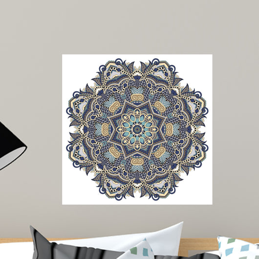 Circle Lace Ornament round Wall Decal